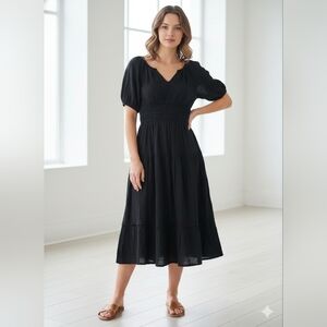 Universal Thread Black Midi Dress
